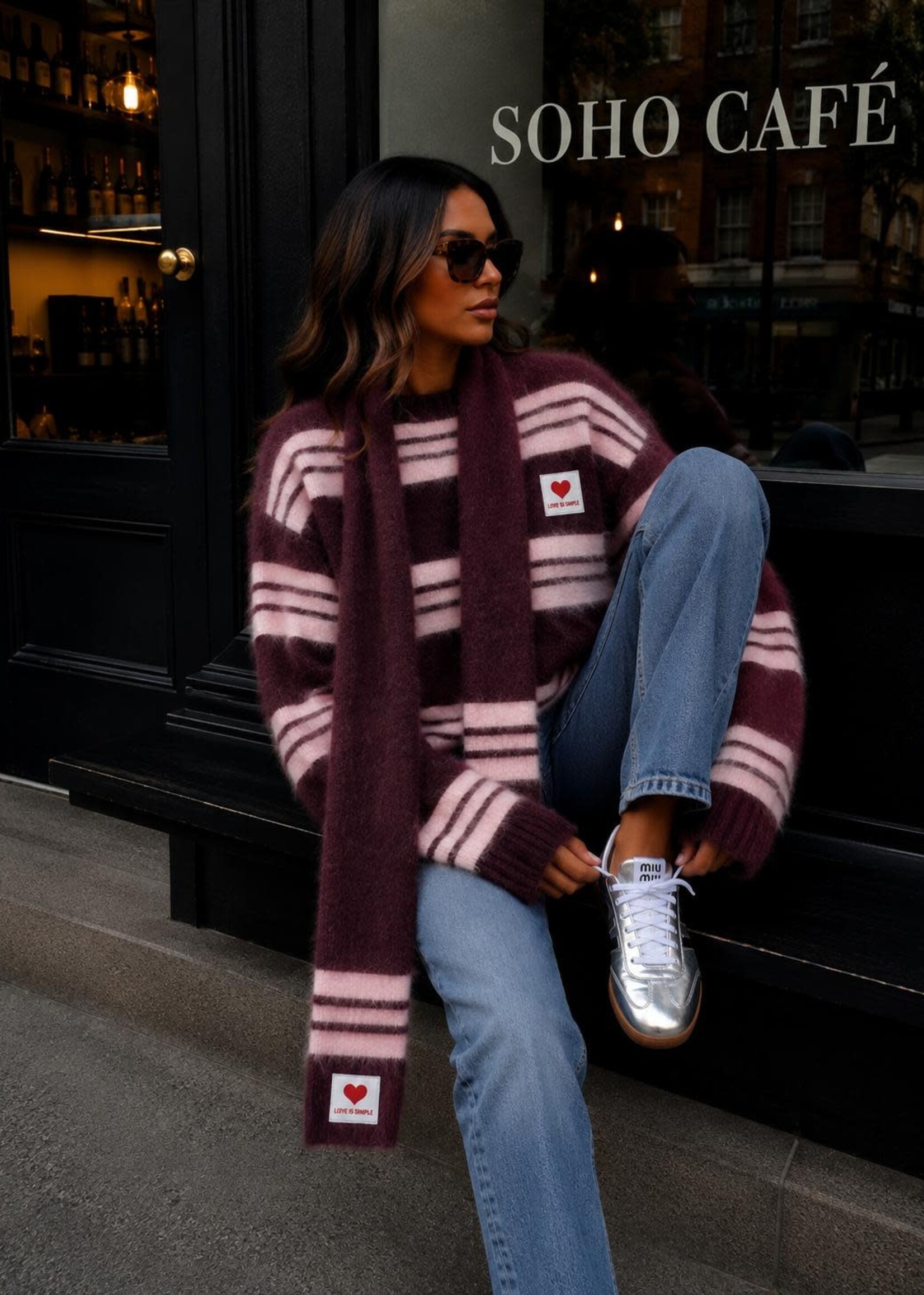 Ensemble pull + écharpe