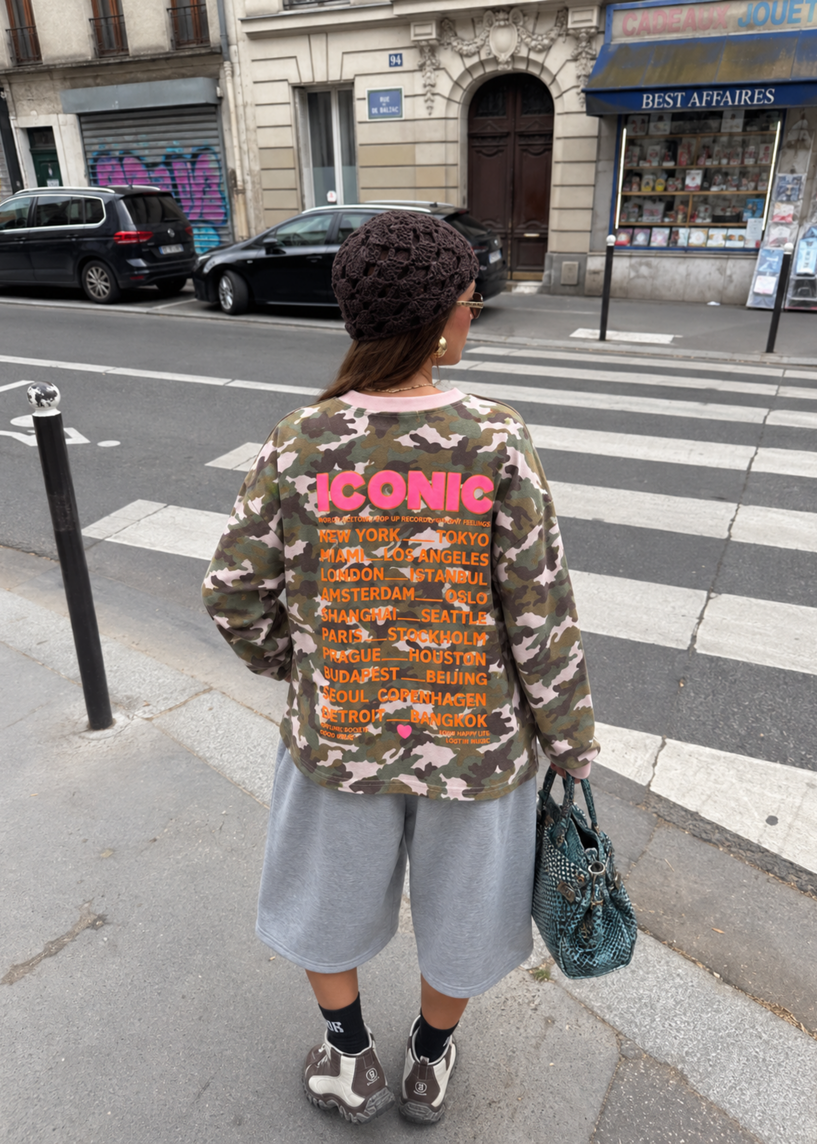 T-shirt iconic met lange mouwen