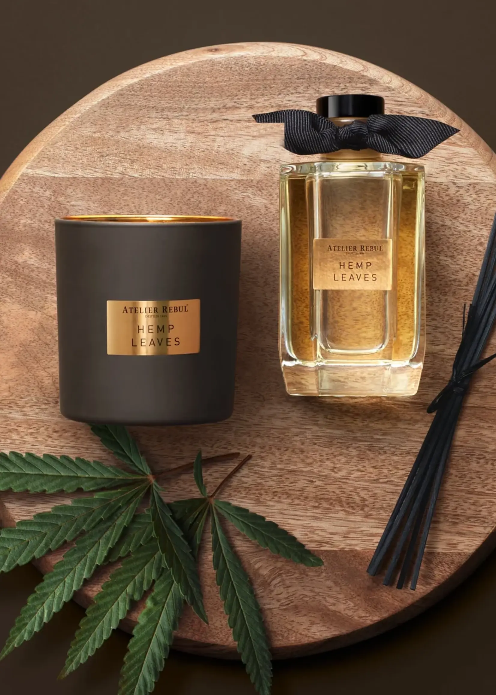 ATELIER REBUL Diffuseur à bâtonnets Atelier Rebul hemp leaves 200 ml