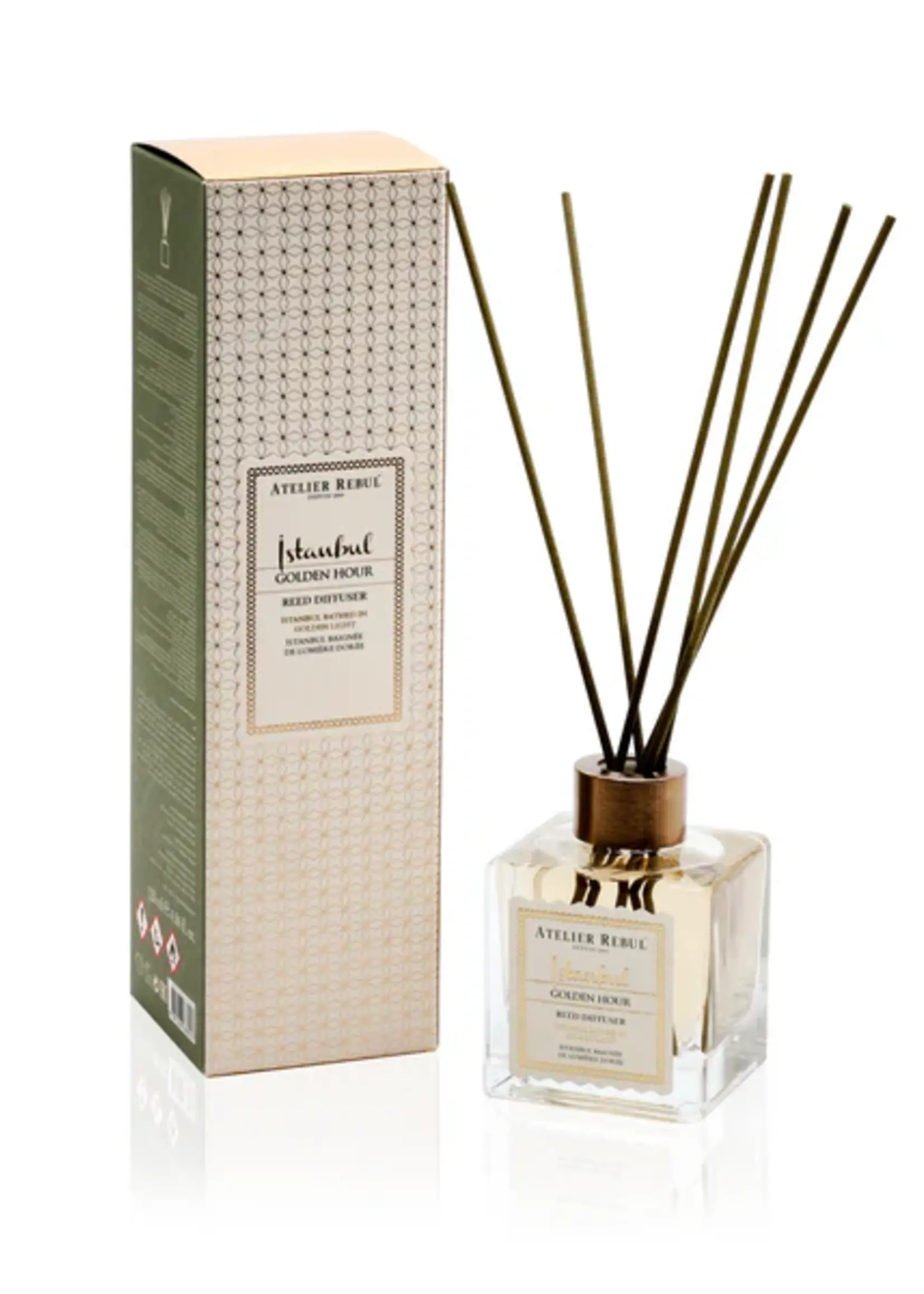 ATELIER REBUL Diffuseur à bâtonnets Atelier Rebul golden hour 120 ml