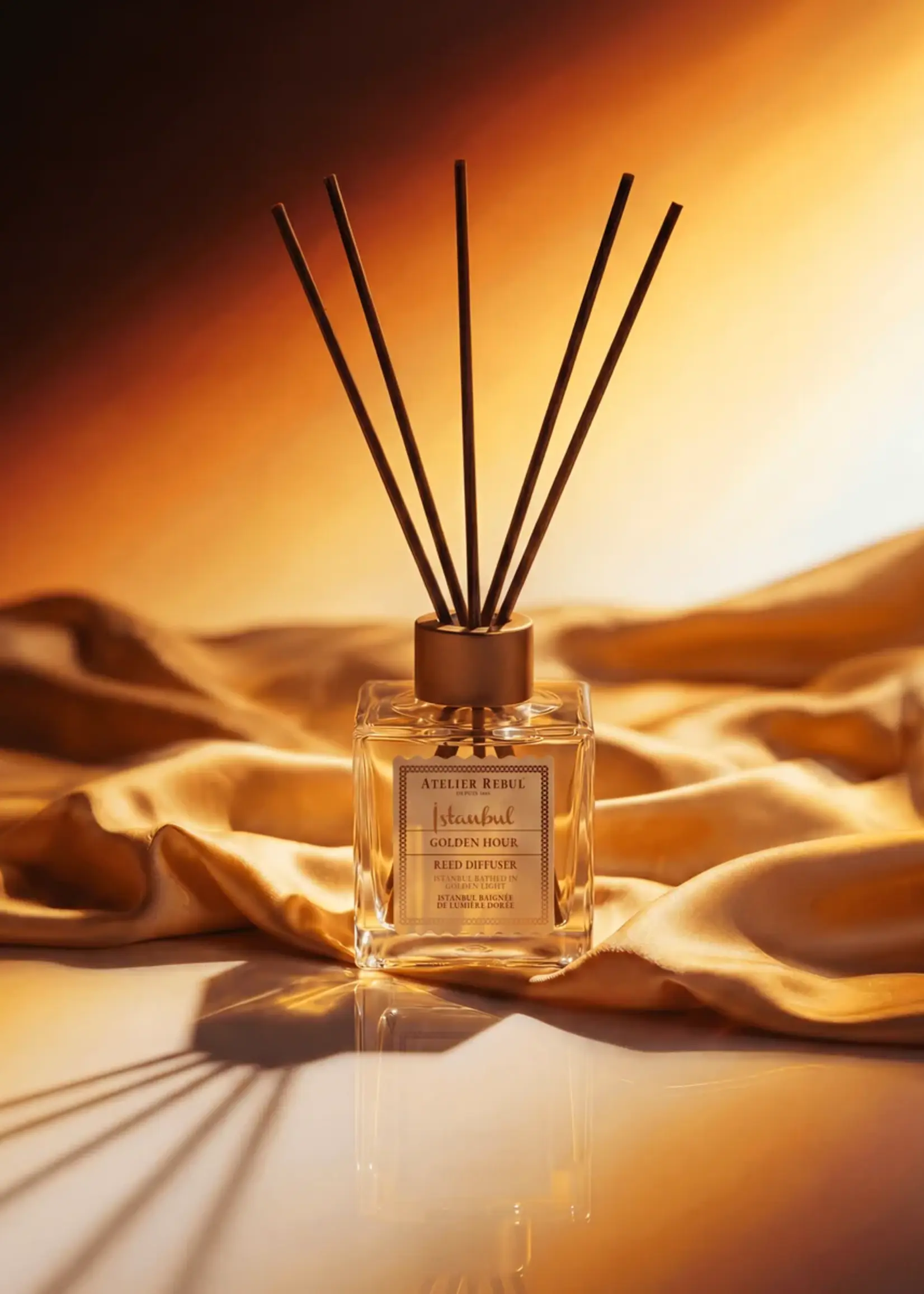 ATELIER REBUL Diffuseur à bâtonnets Atelier Rebul golden hour 120 ml