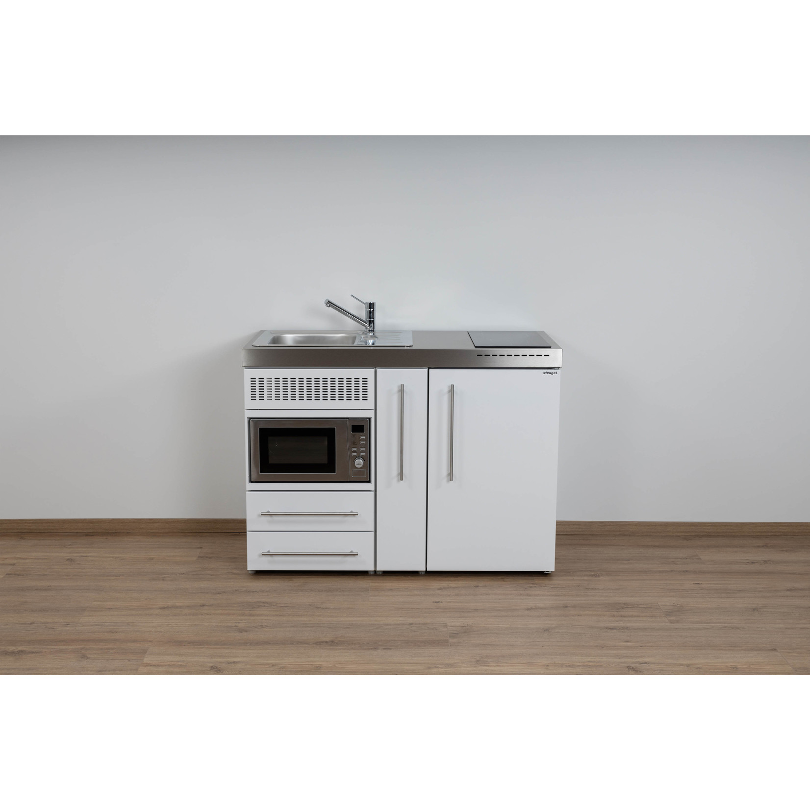 Kitchenette ELM120A met koelkast, magnetron en apothekerskast