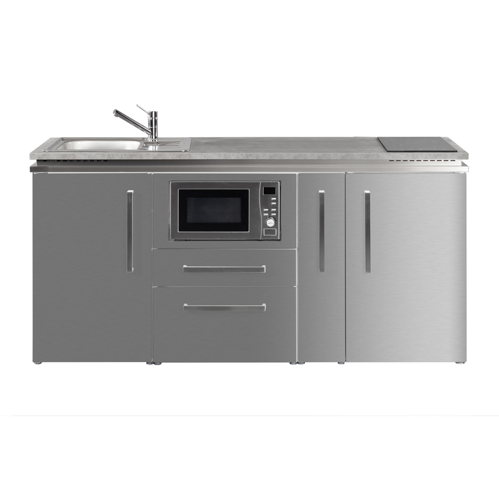 Kitchenette SLM180A met koelkast, apothekerskast en magnetron