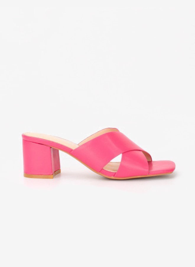 Cross heels roze