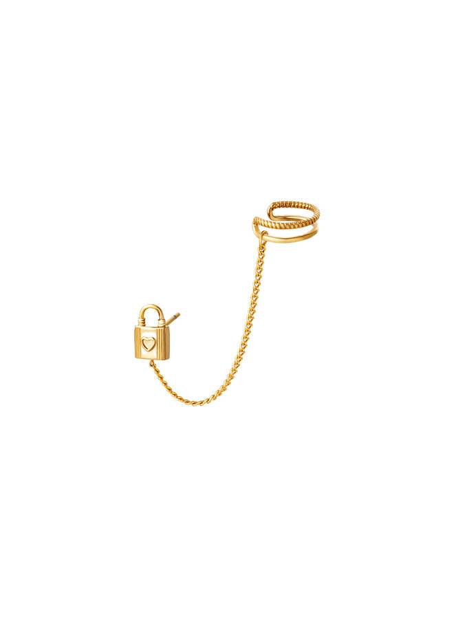 Oorbel met earcuff slot