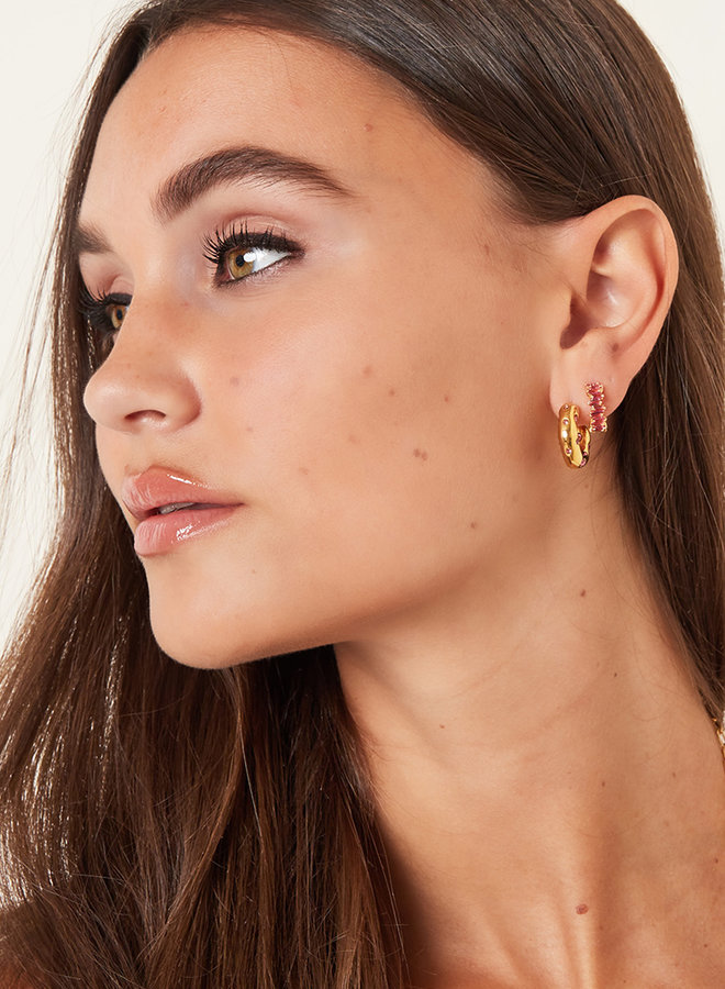 Statement oorbellen glitter