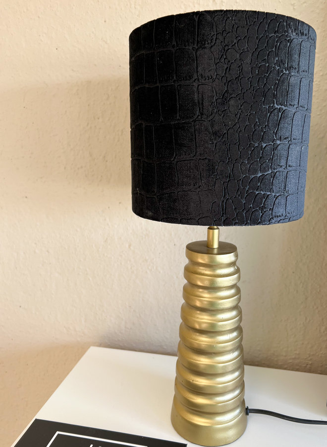Lamp base raw bronze