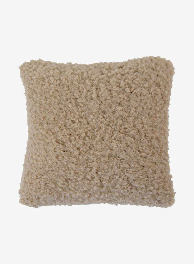 Kussen teddy beige