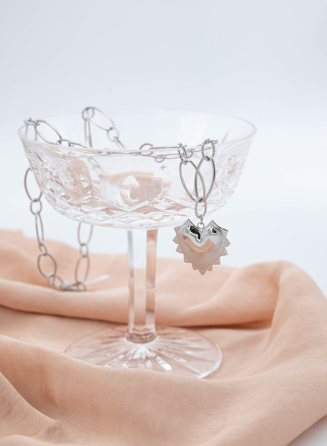 Ketting big  chunky heart