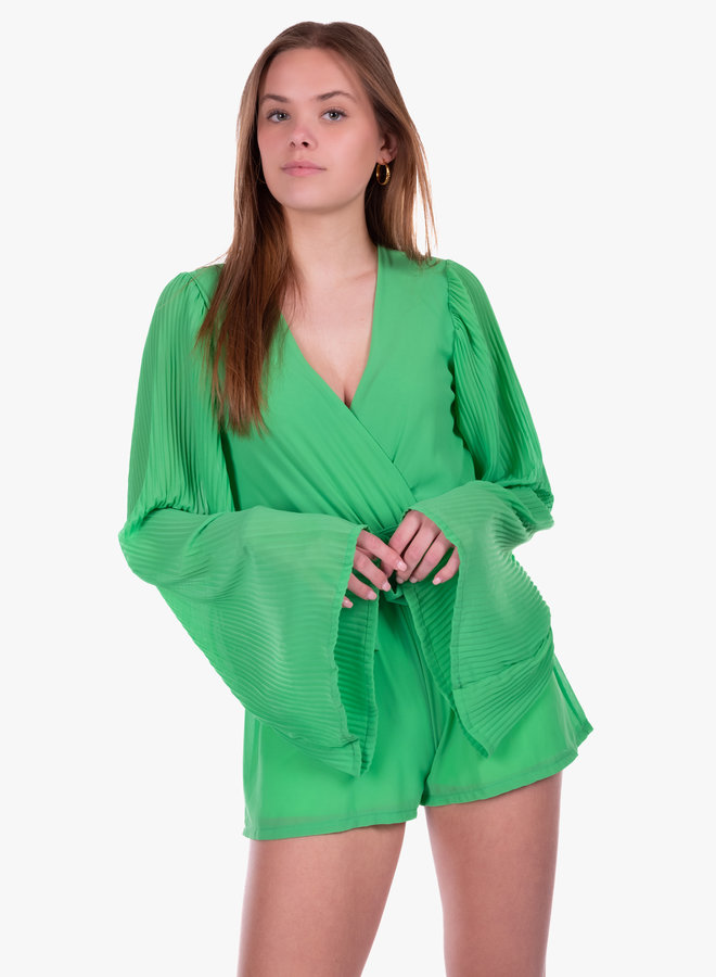 Playsuit lange mouwen groen