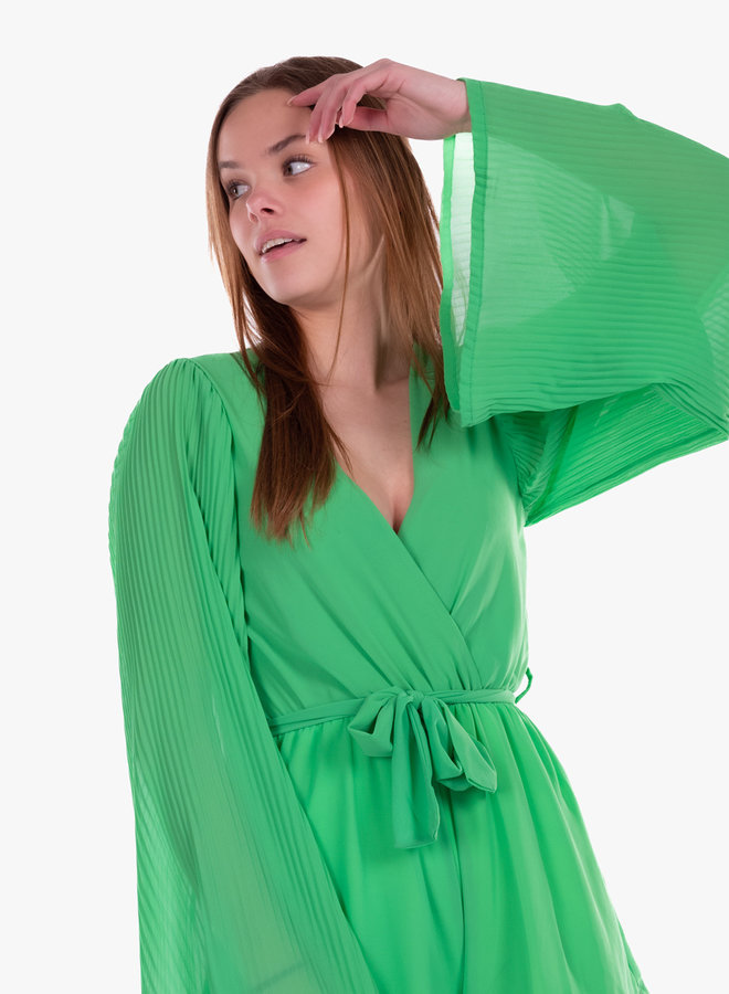 Playsuit lange mouwen groen