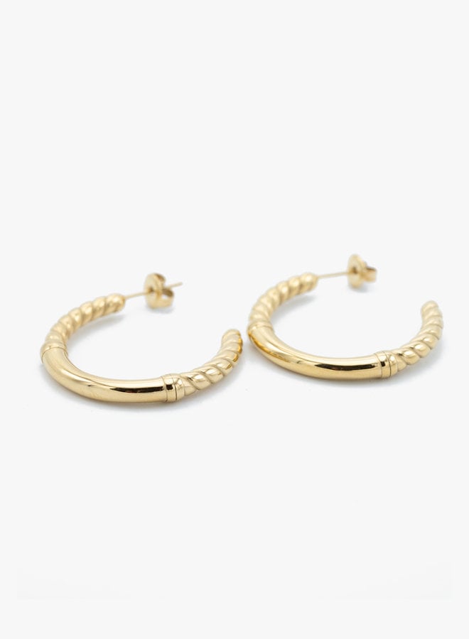 Oorbellen hoops twisted