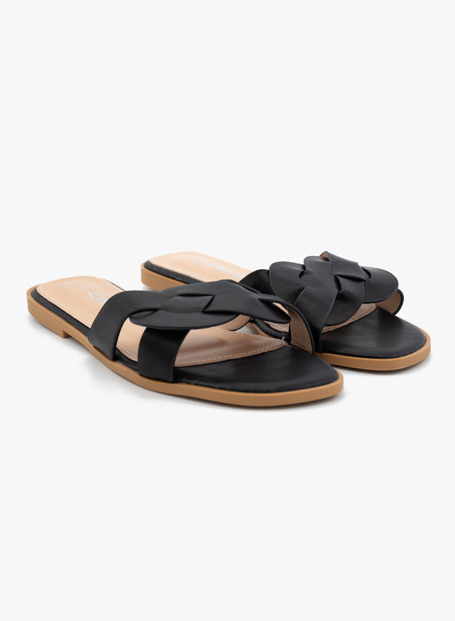 Slipper love it zwart