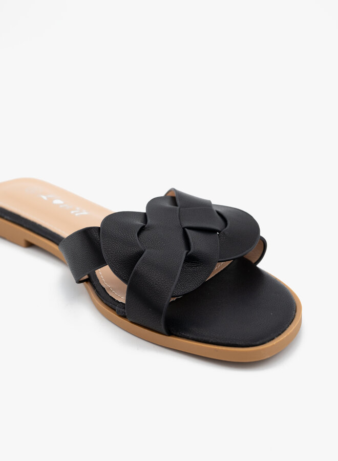 Slipper love it zwart