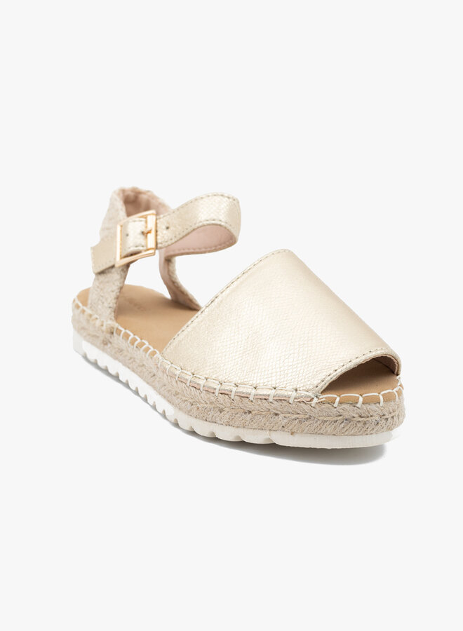 Sandaal espadrilles goud