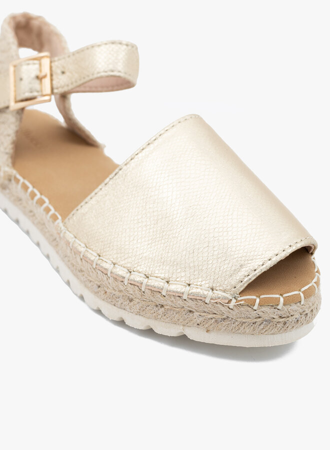 Sandaal espadrilles goud