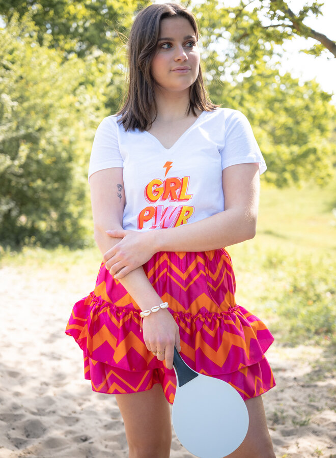 Shirt GRL PWR wit