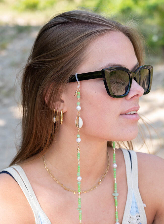 Zonnebril koord deluxe groen