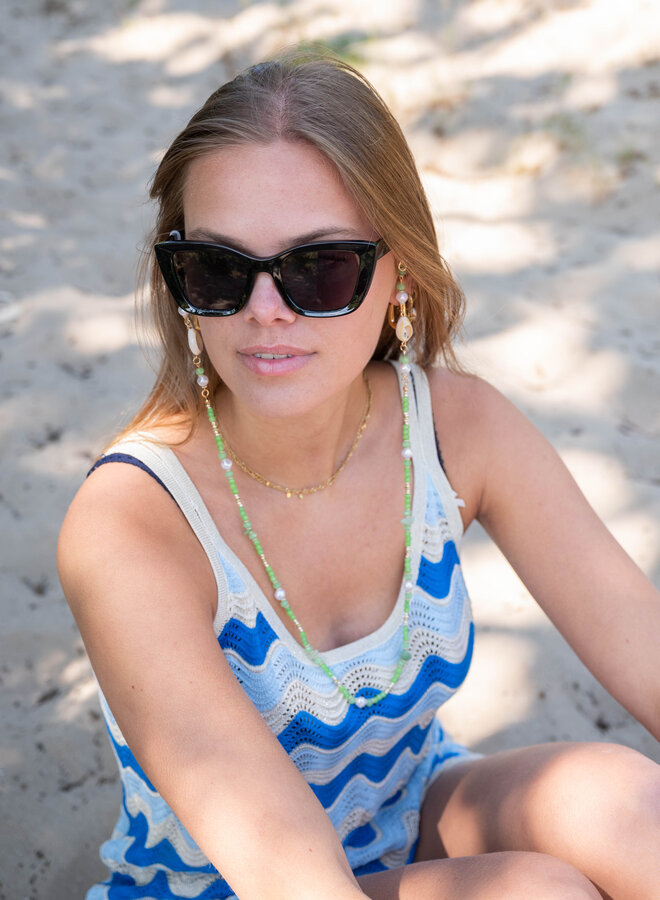 Zonnebril koord deluxe groen