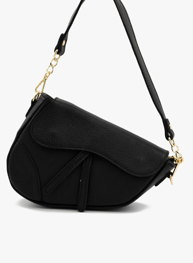 Leren tas Gigi zwart