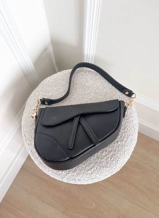 Leren tas Gigi zwart