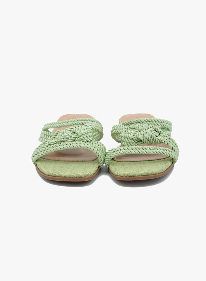 Slipper touw groen