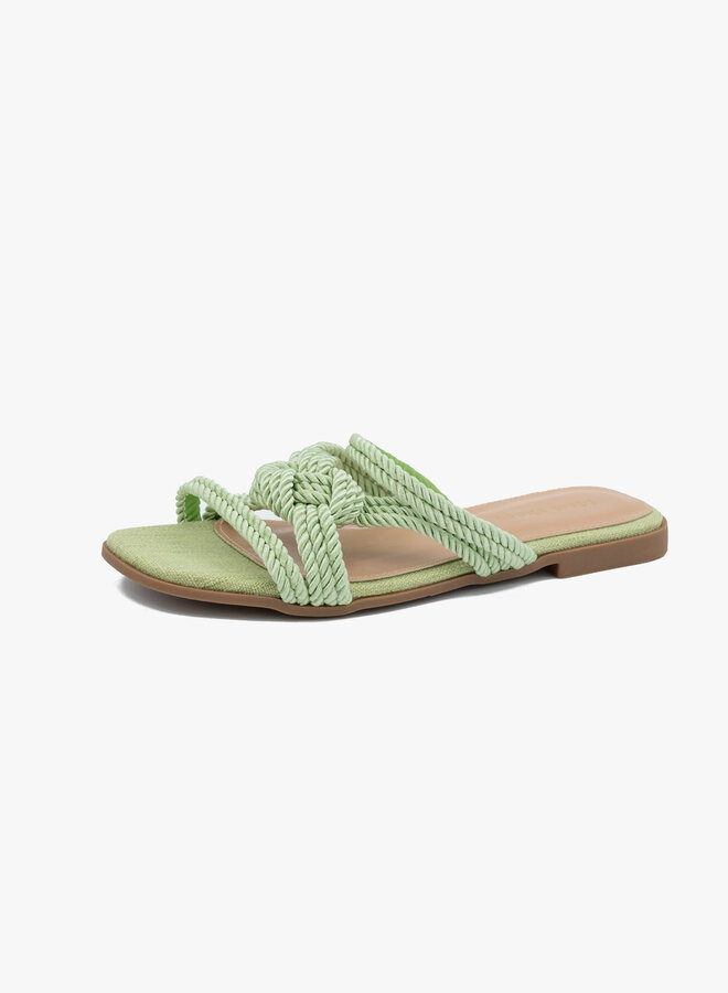 Slipper touw groen