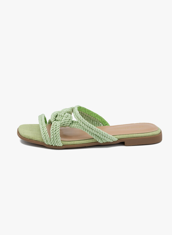 Slipper touw groen