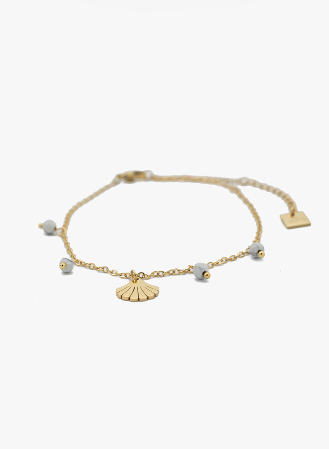 Enkelband wit met waaier