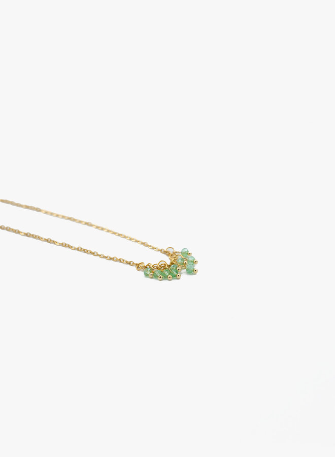 Ketting met groene steentjes