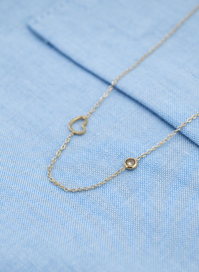 Geboortesteen ketting juni