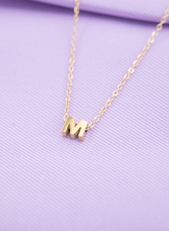 Initiaal ketting M
