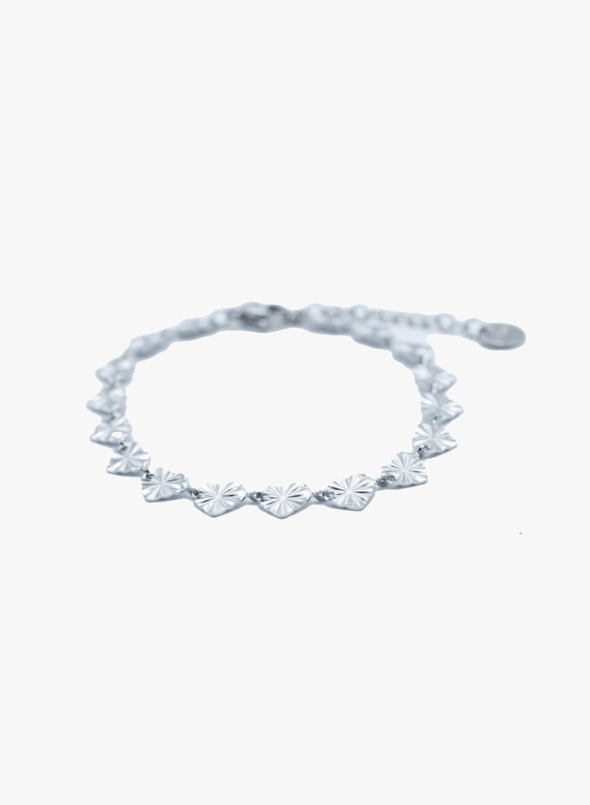 Armband met hartjes