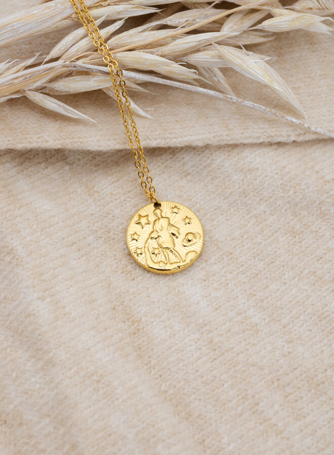 Sterrenbeeld ketting waterman goud