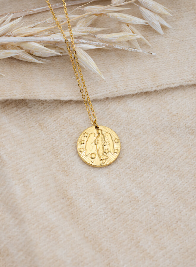 Sterrenbeeld ketting maagd goud