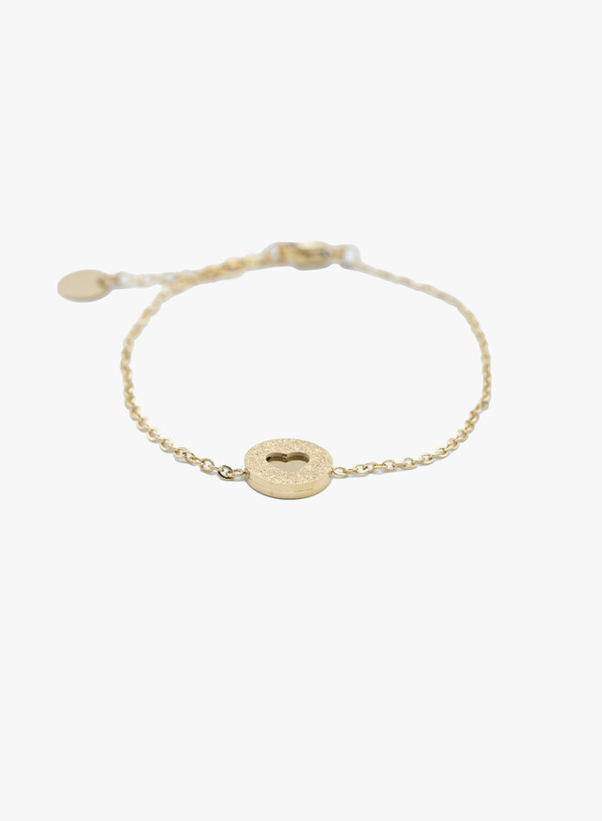 Armband met spiegelhart