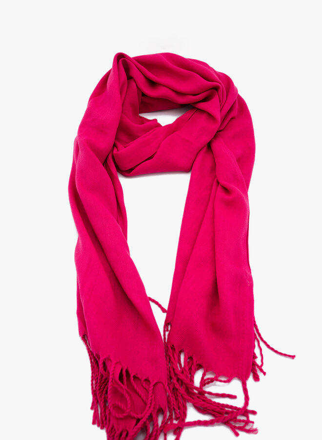 Sjaal effen roze