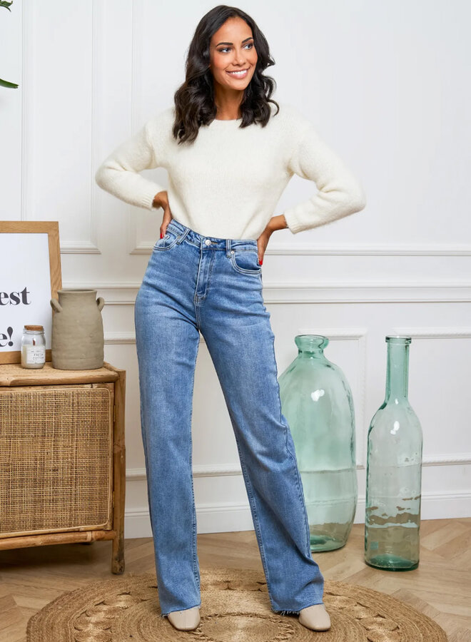 Wide leg jeans Mara blauw