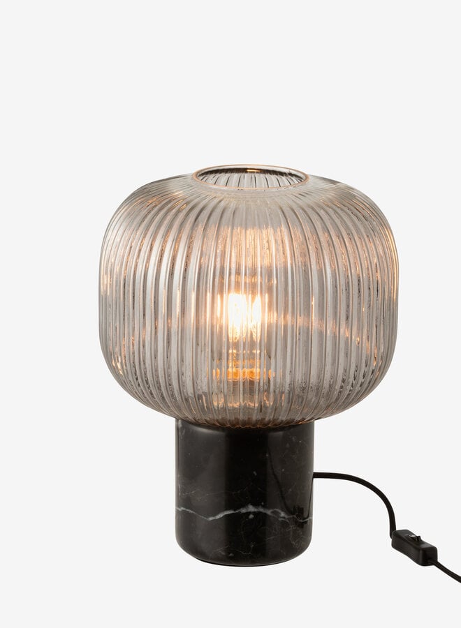Tafellamp marmer met glas