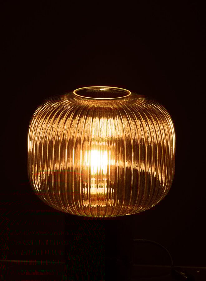 Tafellamp marmer met glas