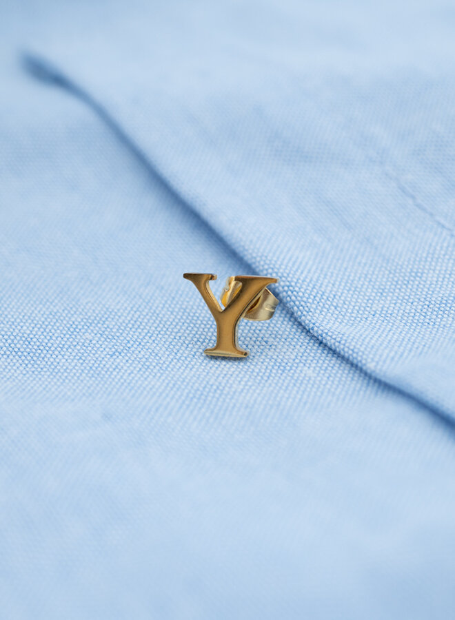 Oorknop initiaal goud Y