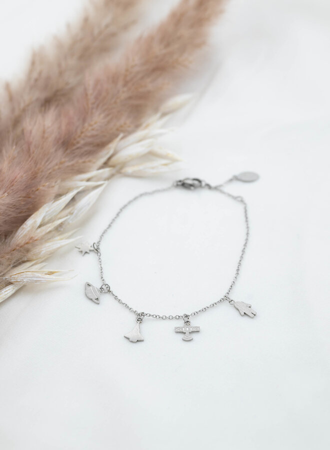 Armband astronaut zilver