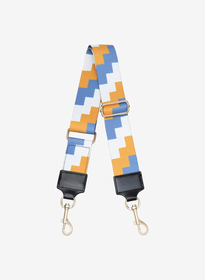 Bag strap blocks blauw