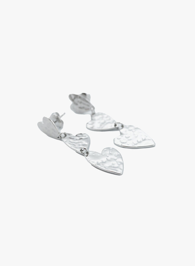 Oorbellen hangende hartjes