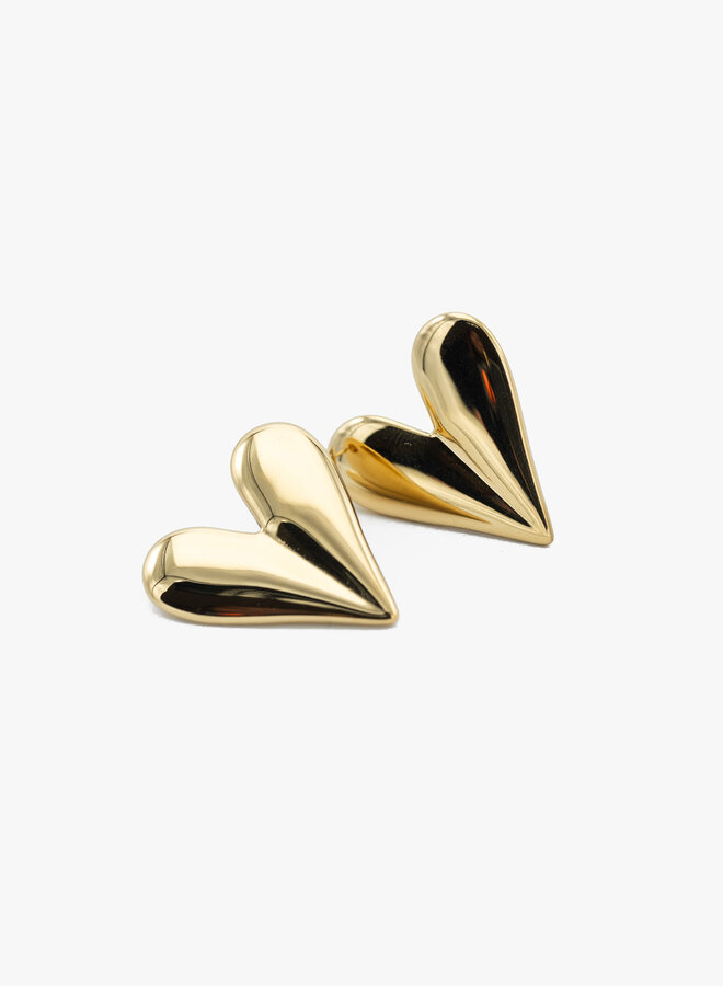 Statement oorbellen big heart