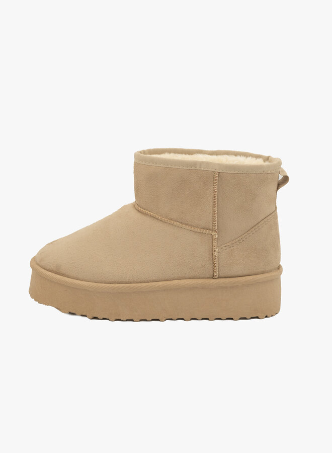 Ugg dupe beige met hoge zool