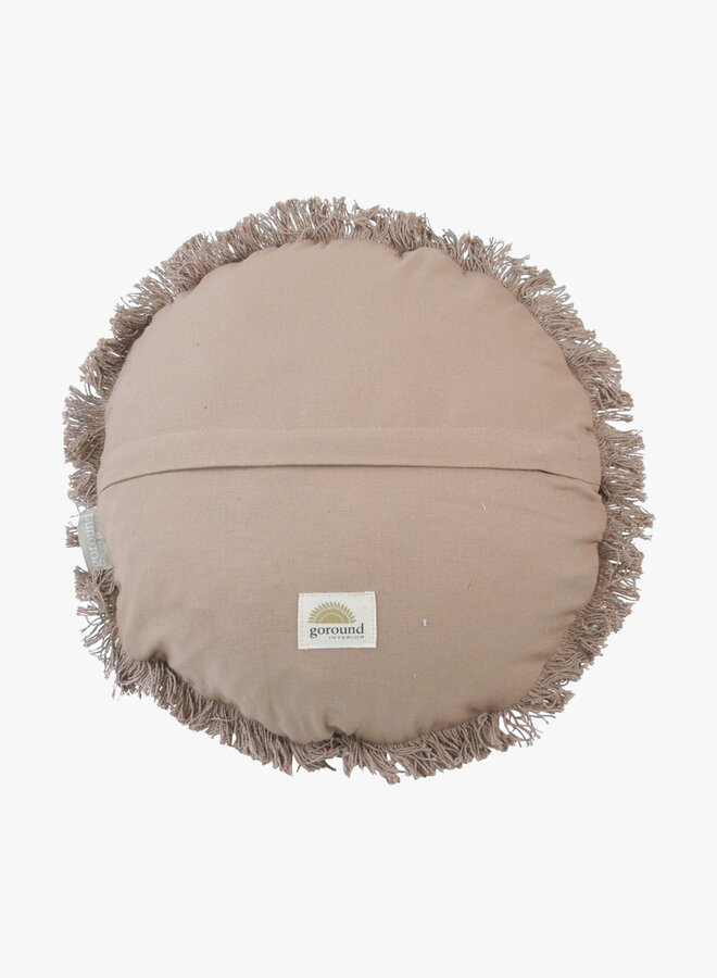 Vloerkussen Rond taupe