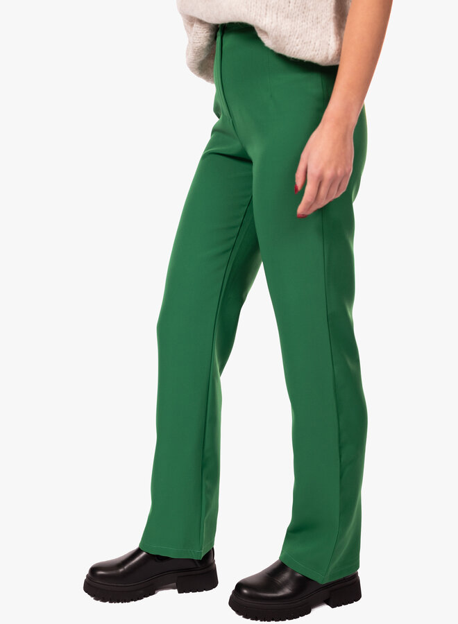 Pantalon loose fit grasgroen