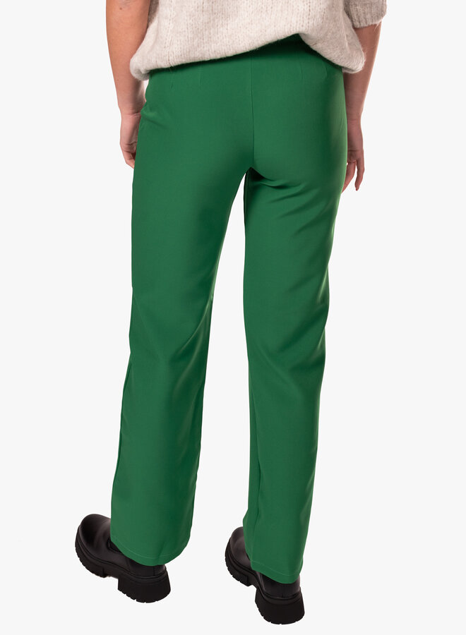 Pantalon loose fit grasgroen