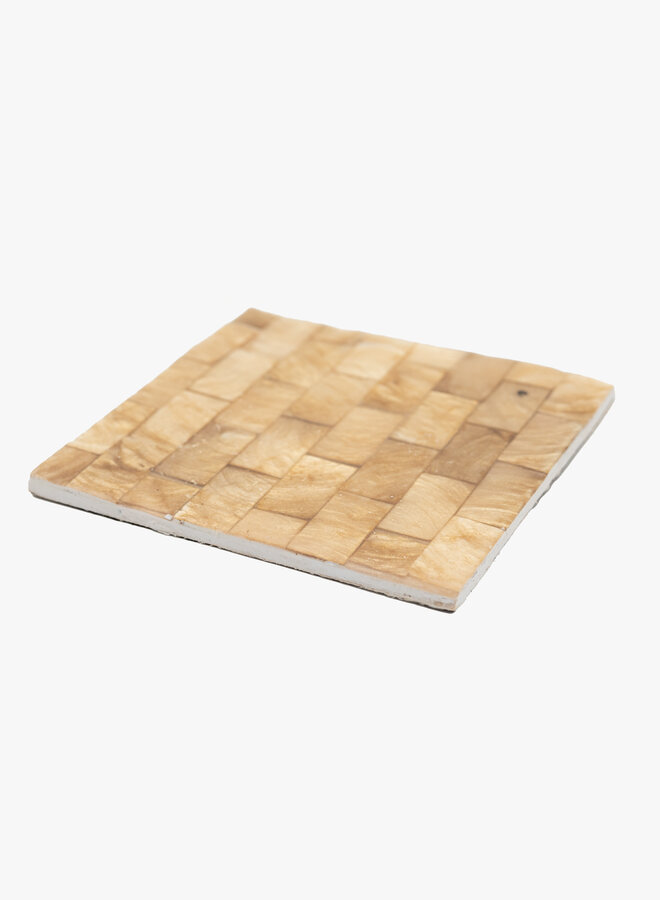 Plateau parelmoer beige